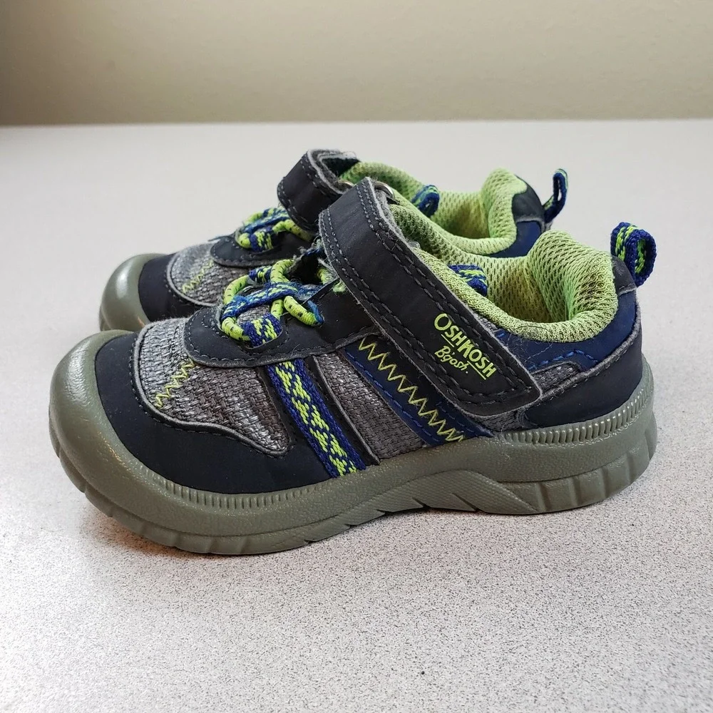 OshKosh B'Gosh Unisex Kids Garci-B Multicolor Lace Up Low Top Sneaker Shoes Sz 6